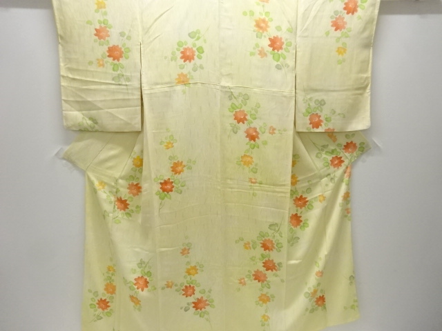 JAPANESE KIMONO / KOMON / FLORAL PLANTS
